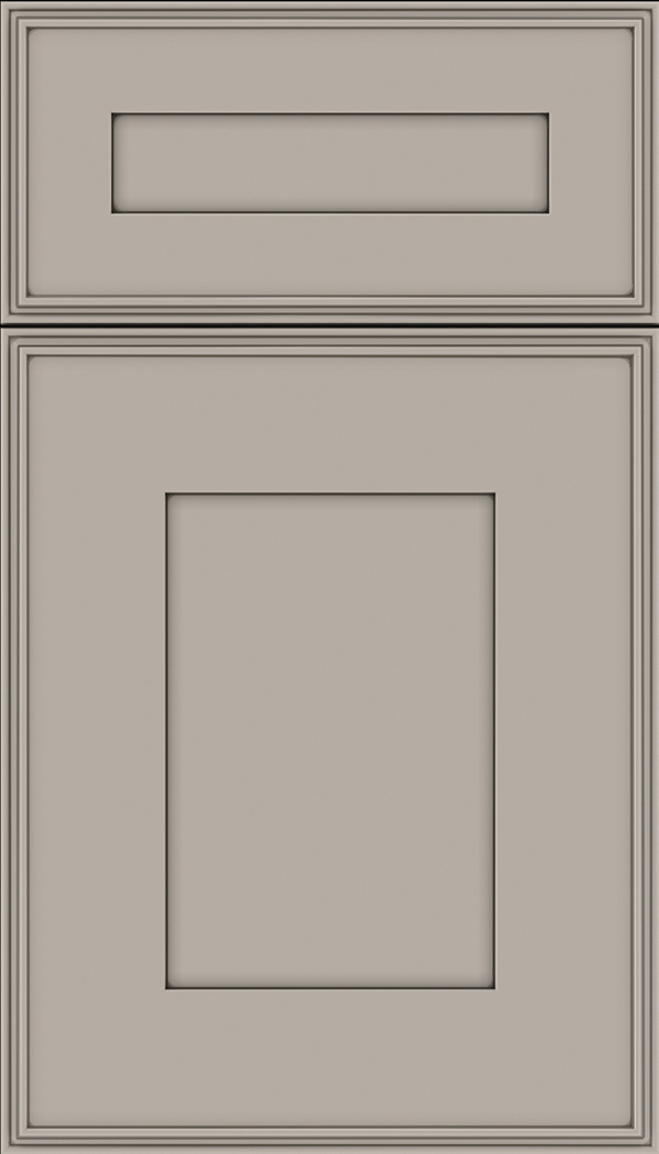 Elan 5pc Maple flat panel cabinet door in Nimbus with Smoke glaze