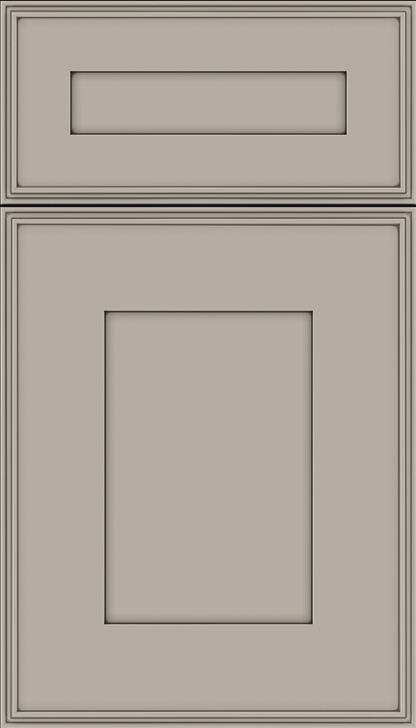 Elan 5pc Maple flat panel cabinet door in Nimbus with Smoke glaze