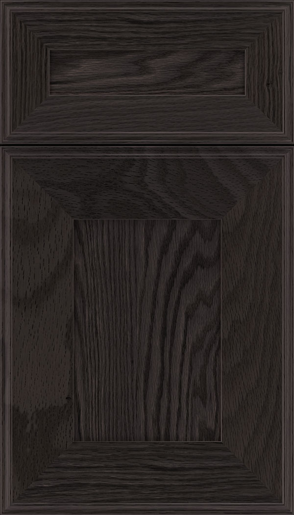 Elan 5pc Oak flat panel cabinet door in Espresso