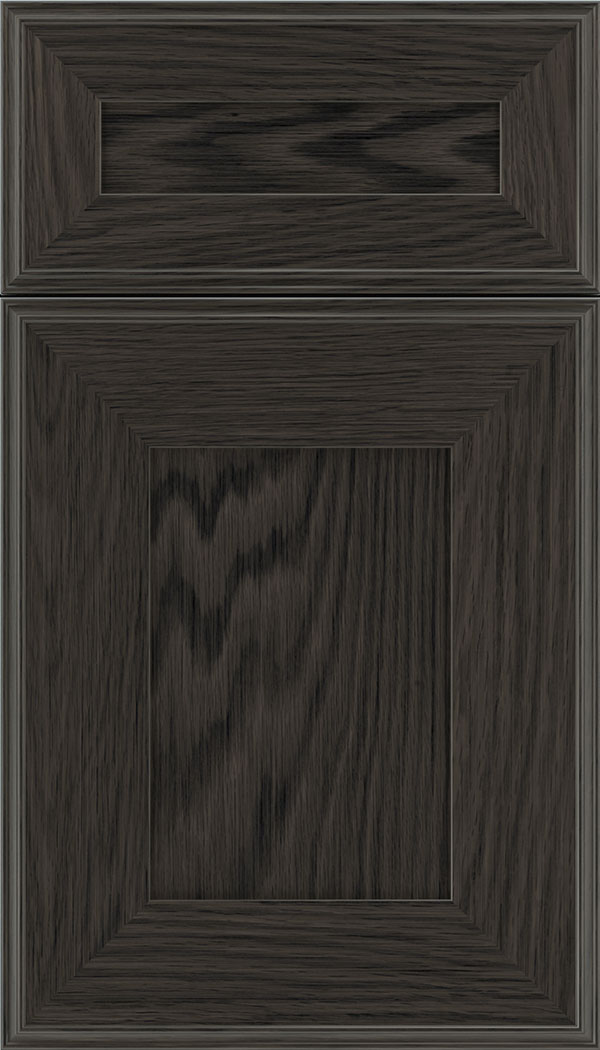 Elan 5pc Oak flat panel cabinet door in Weathered Slate