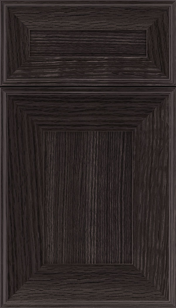 Elan 5pc Rift Oak flat panel cabinet door in Espresso