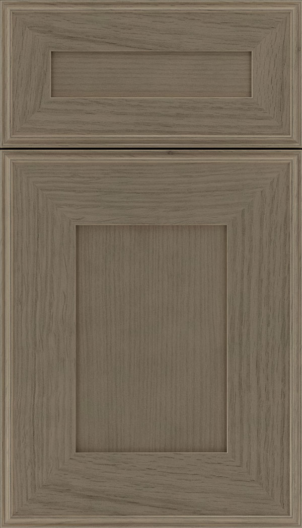Elan 5pc Rift Oak flat panel cabinet door in Winter