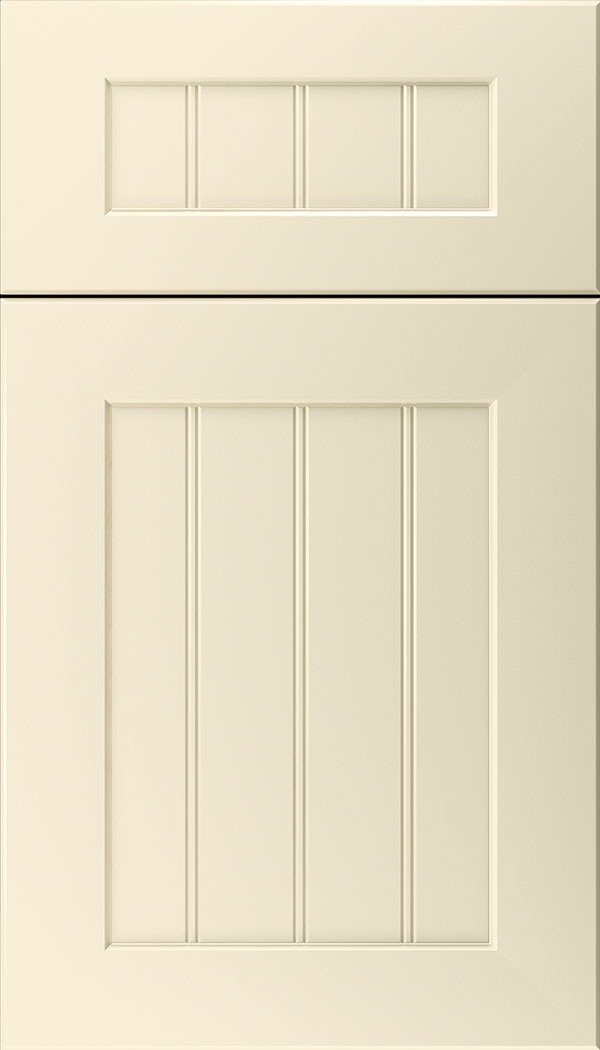 Glendale 5pc Thermofoil beadboard cabinet door in Antique