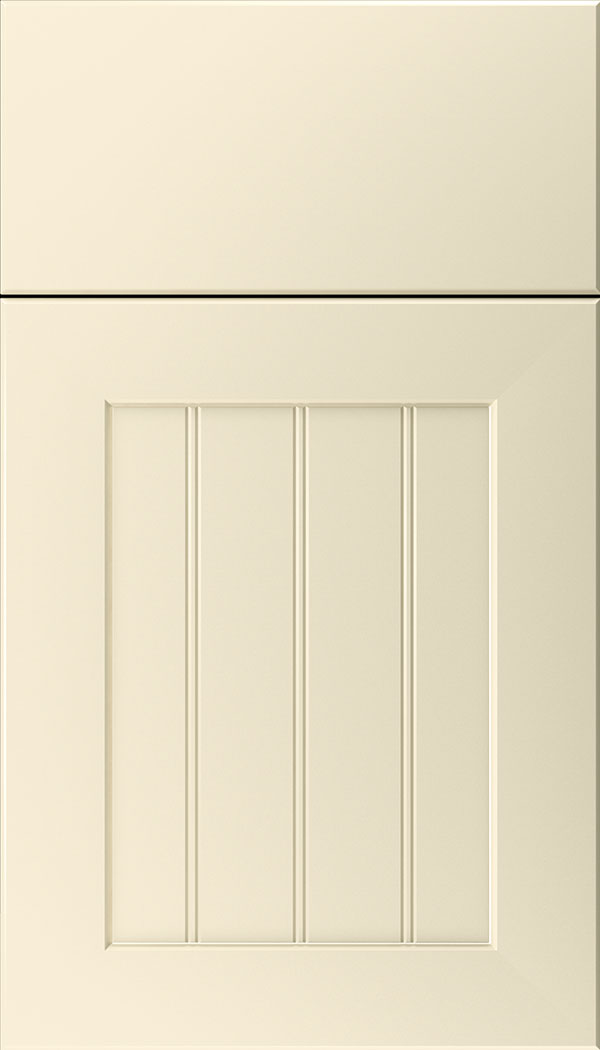Glendale Thermofoil beadboard cabinet door in Antique
