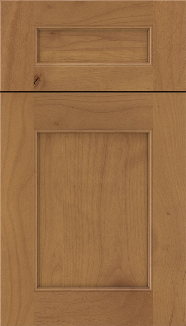 Lexington 5pc Alder recessed panel cabinet door in Ginger