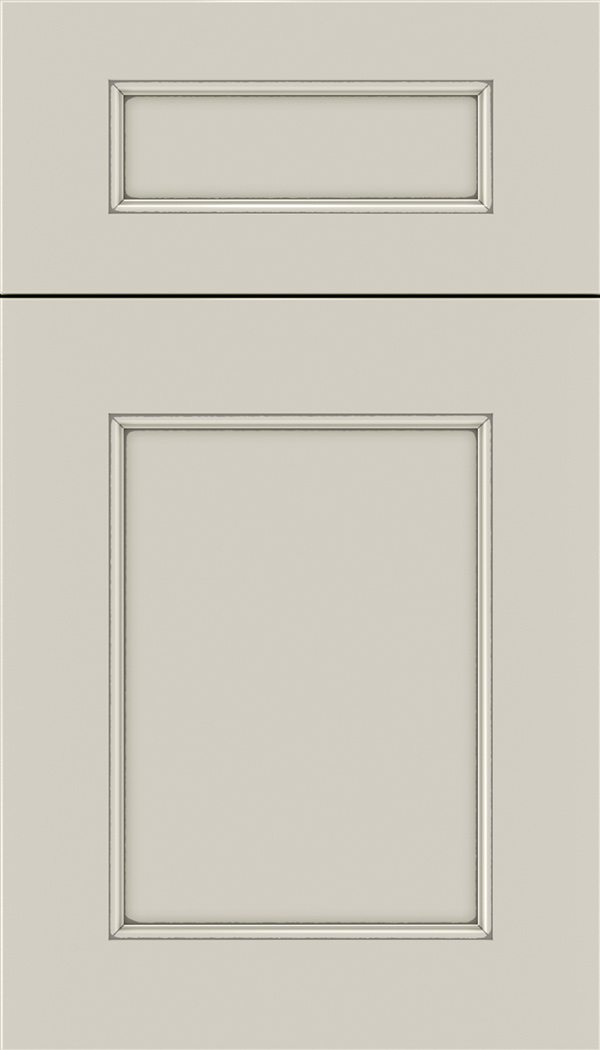 Lexington 5pc Maple recessed panel cabinet door in Cirrus with Pewter glaze