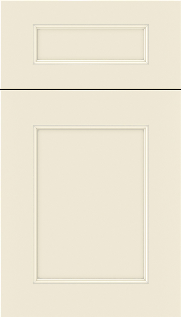 Lexington 5pc Maple recessed panel cabinet door in Seashell with Pewter glaze