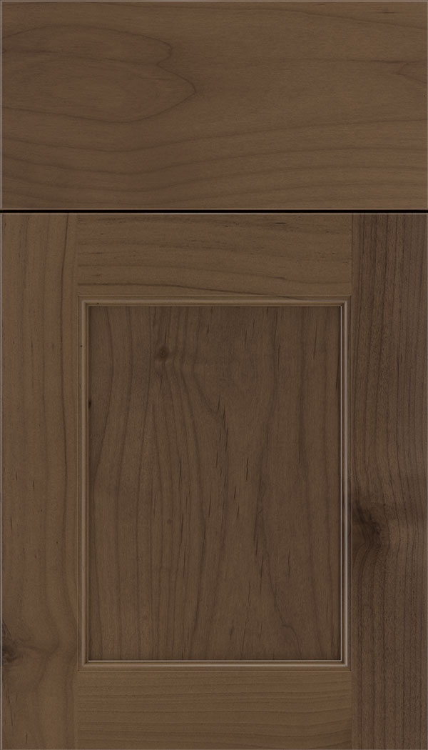 Lexington Alder recessed panel cabinet door in Toffee