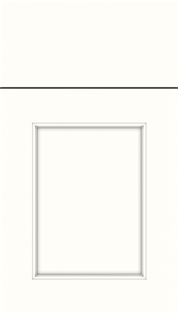 Lexington Maple recessed panel cabinet door in Alabaster