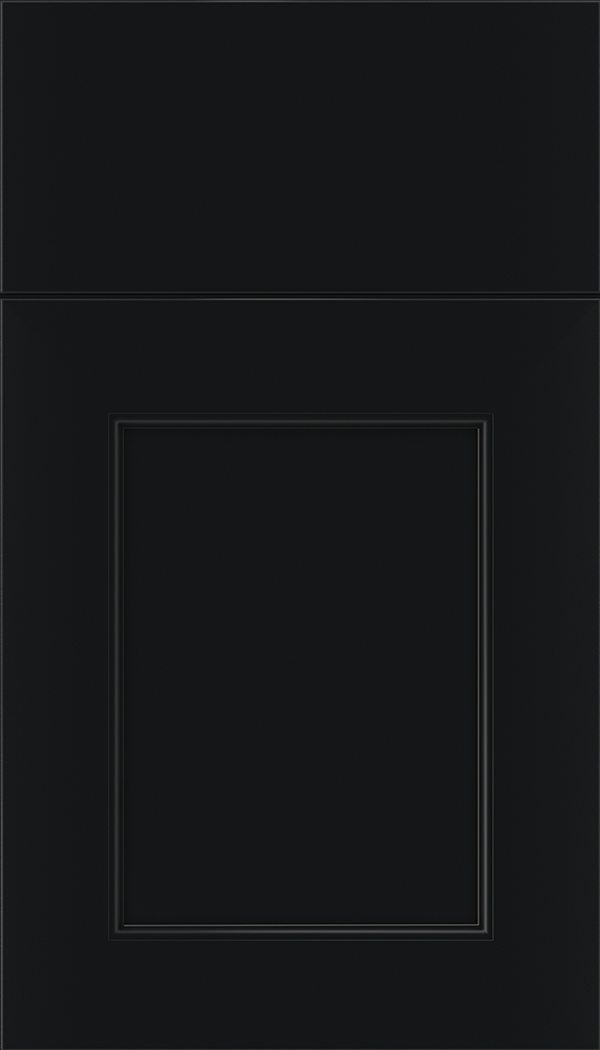 Lexington Maple recessed panel cabinet door in Black