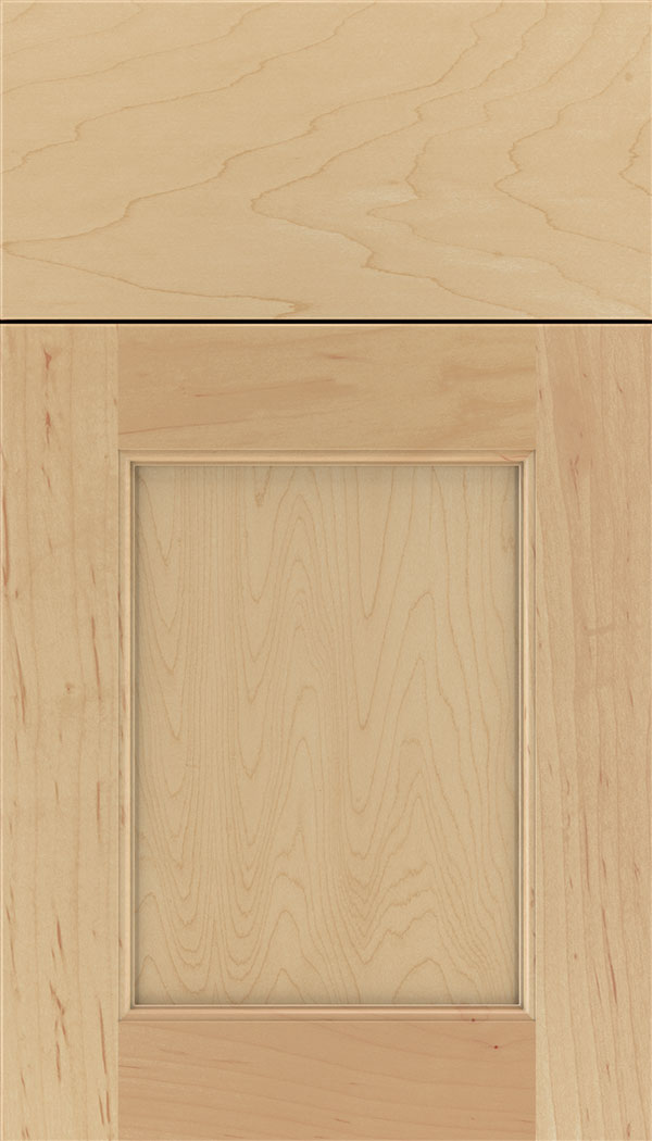 Lexington Maple recessed panel cabinet door in Natural
