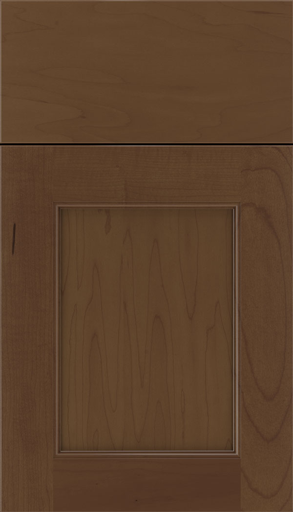 Lexington Maple recessed panel cabinet door in Sienna