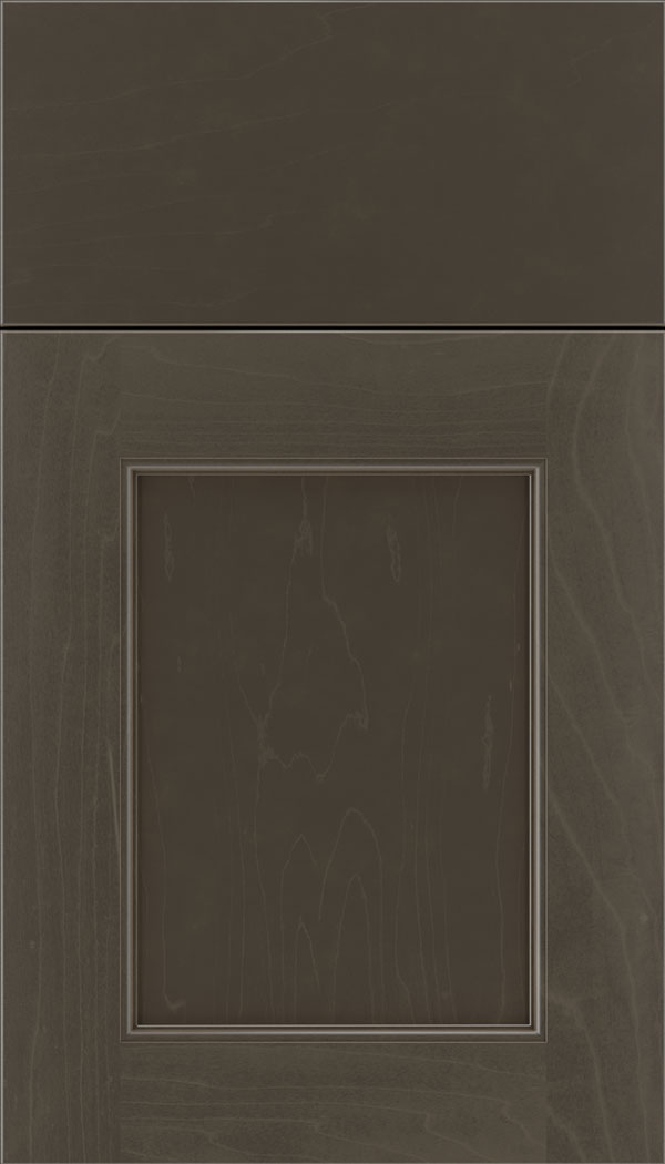 Lexington Maple recessed panel cabinet door in Thunder