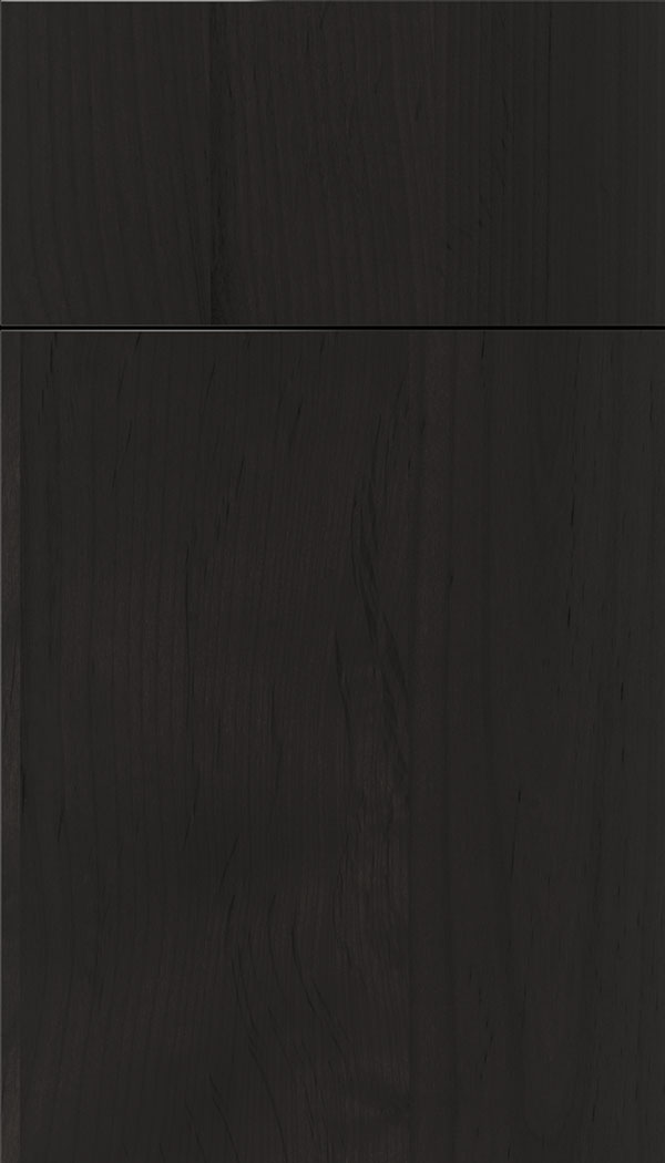 Lockhart Alder slab cabinet door in Charcoal