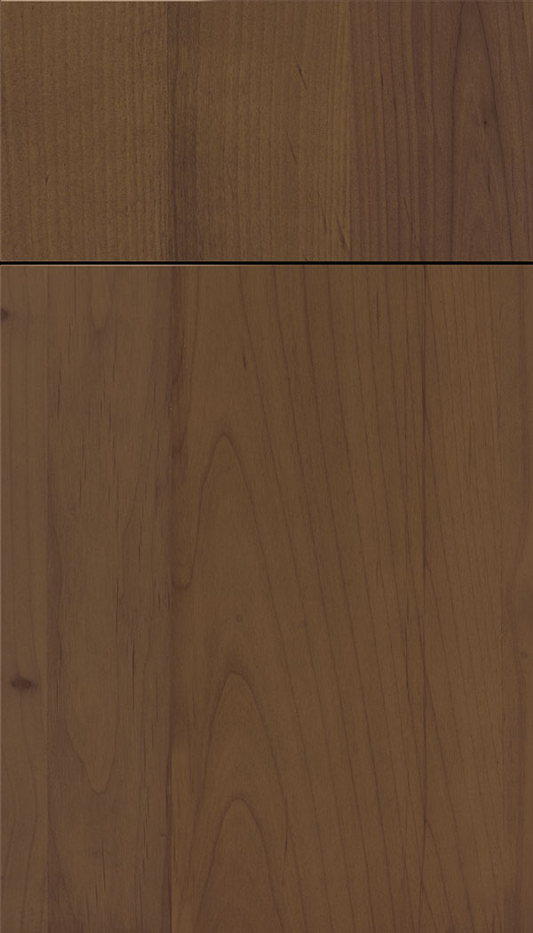 Lockhart Alder slab cabinet door in Sienna