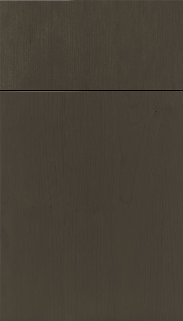 Lockhart Cherry slab cabinet door in Thunder