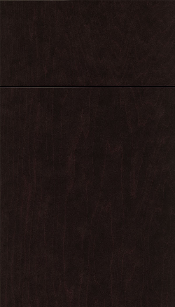 Lockhart Maple slab cabinet door in Espresso