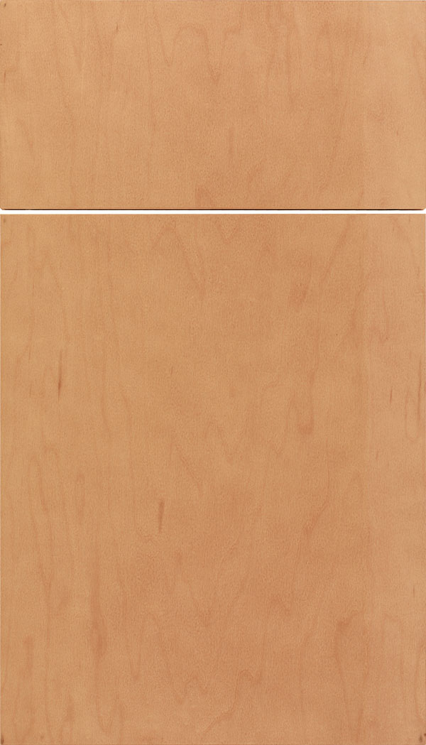 Lockhart Maple slab cabinet door in Ginger