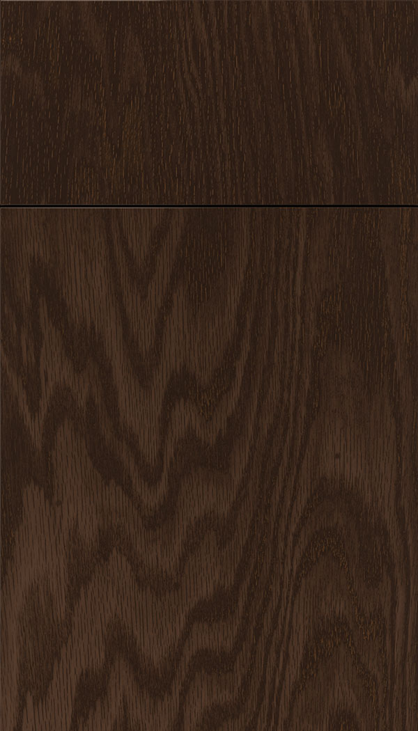 Lockhart Oak slab cabinet door in Cappuccino