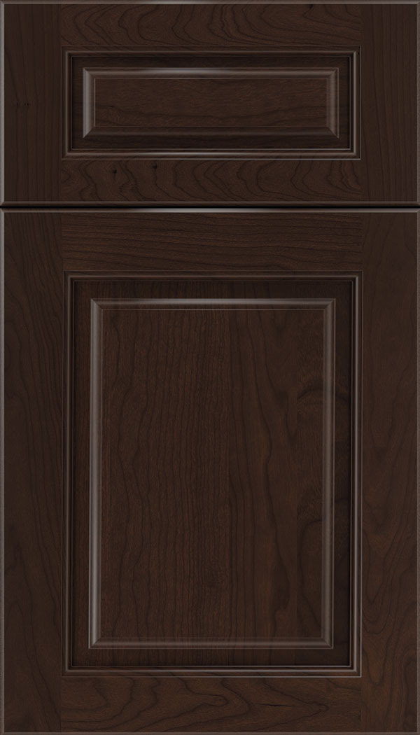 Marquis 5pc Cherry raised panel cabinet door in Cappuccino