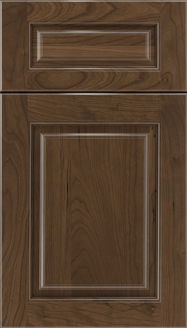Marquis 5pc Cherry raised panel cabinet door in Toffee