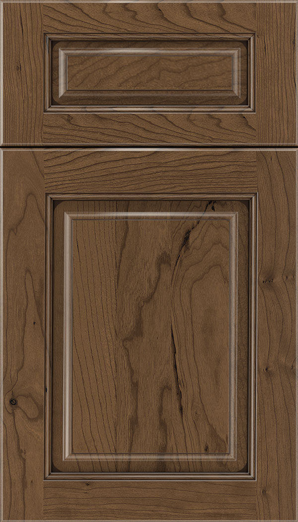 Marquis 5pc Cherry raised panel cabinet door in Toffee with Mocha glaze