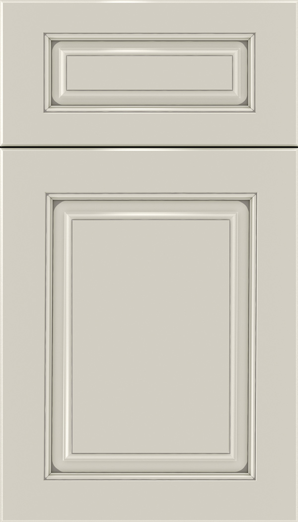 Marquis 5pc Maple raised panel cabinet door in Cirrus with Pewter glaze