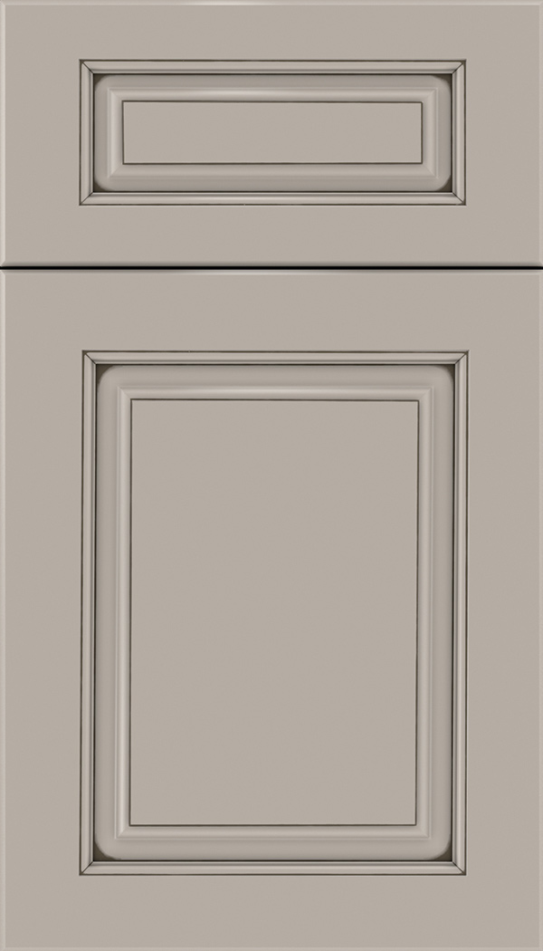 Marquis 5pc Maple raised panel cabinet door in Nimbus with Smoke glaze