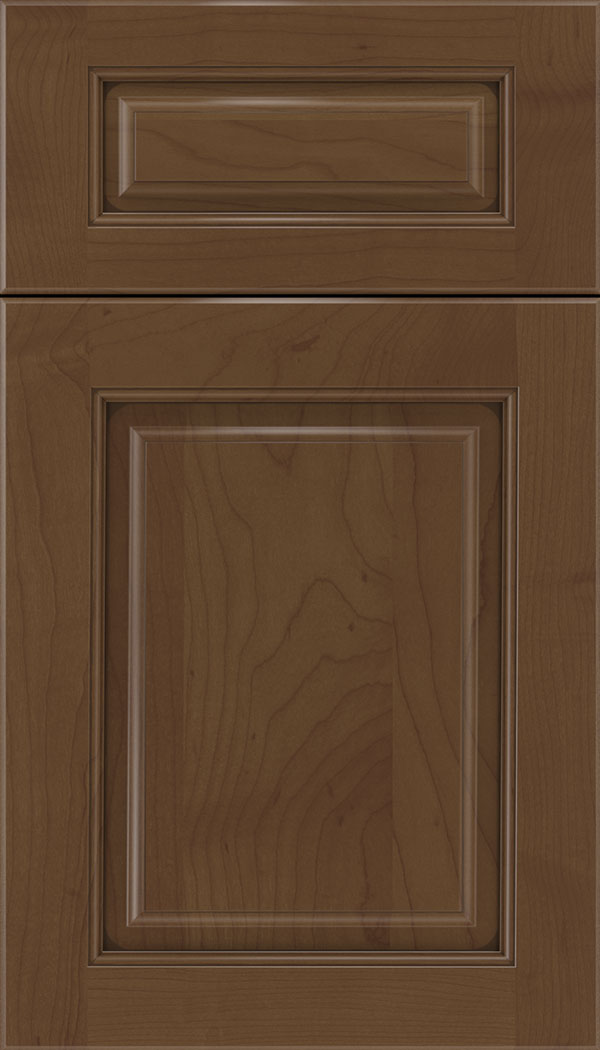 Marquis 5pc Maple raised panel cabinet door in Sienna with Mocha glaze