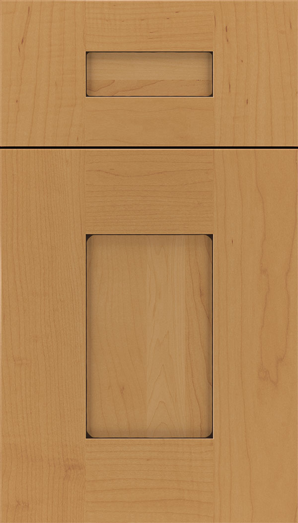 Newhaven 5pc Maple shaker cabinet door in Ginger with Black glaze