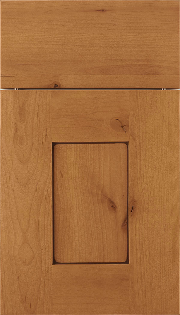Newhaven Alder shaker cabinet door in Ginger with Mocha glaze