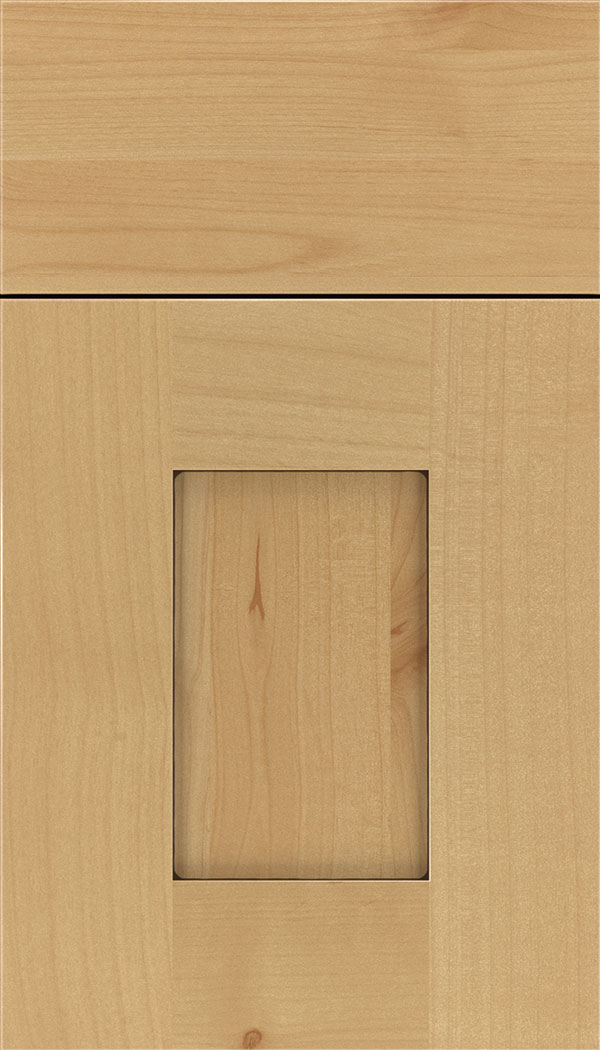 Newhaven Alder shaker cabinet door in Natural with Mocha glaze