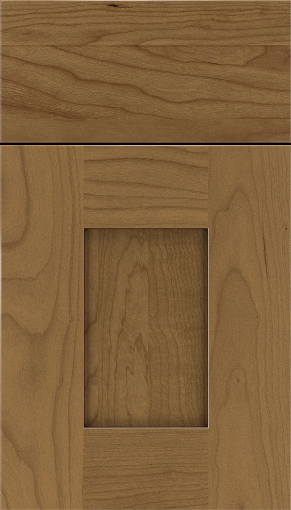 Newhaven Cherry shaker cabinet door in Tuscan with Mocha glaze