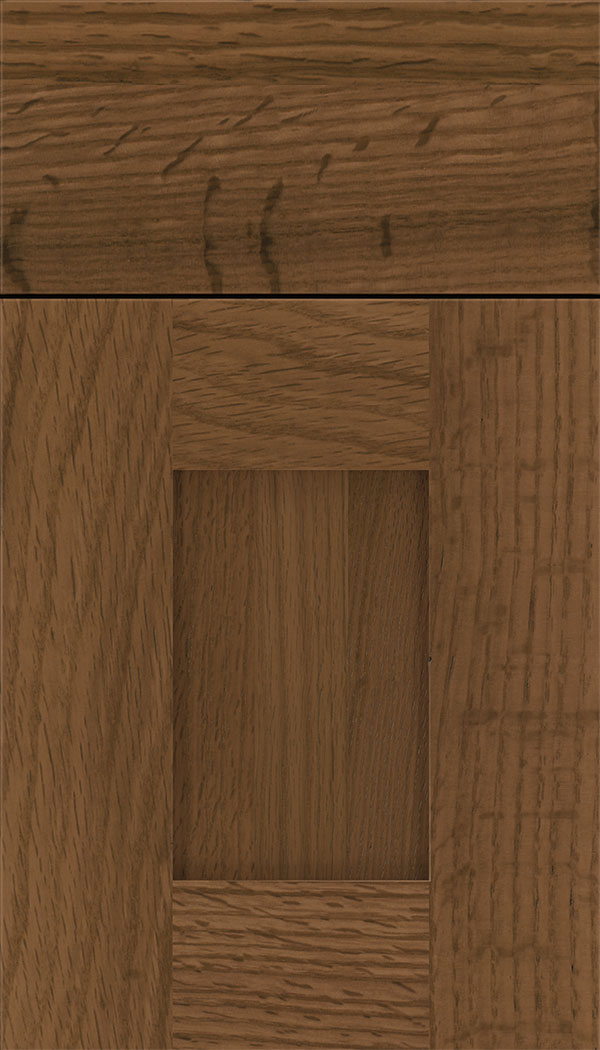 Newhaven Rift Oak shaker cabinet door in Sienna