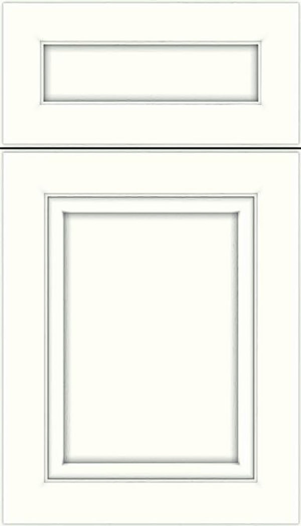 Paloma 5pc Maple flat panel cabinet door in Alabaster