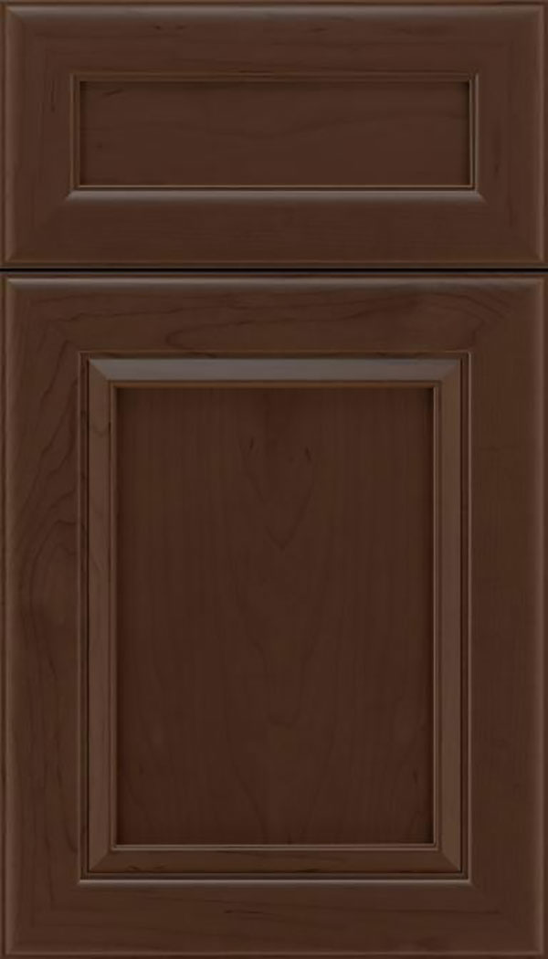 Paloma 5pc Maple flat panel cabinet door in Cappuccino