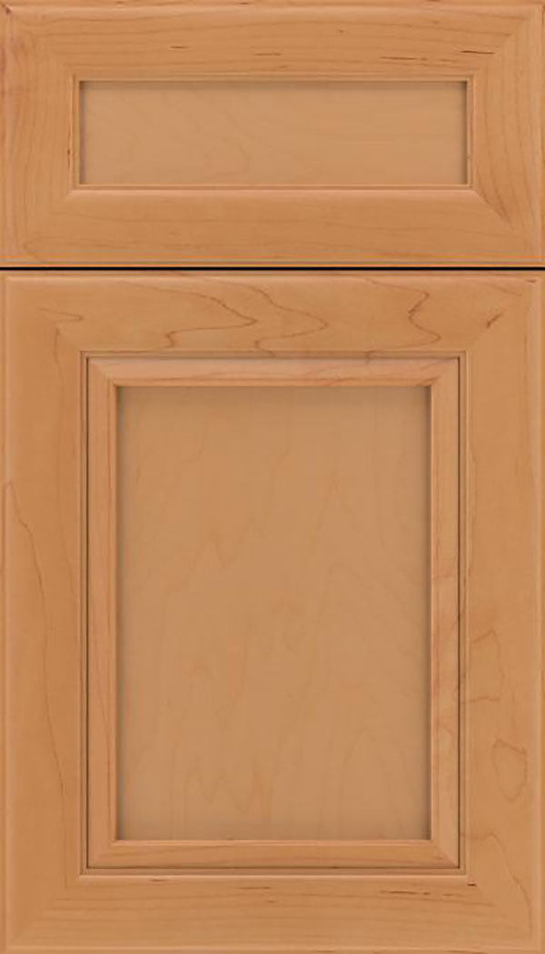 Paloma 5pc Maple flat panel cabinet door in Ginger