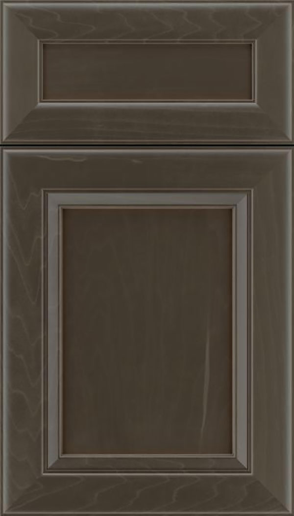 Paloma 5pc Maple flat panel cabinet door in Thunder