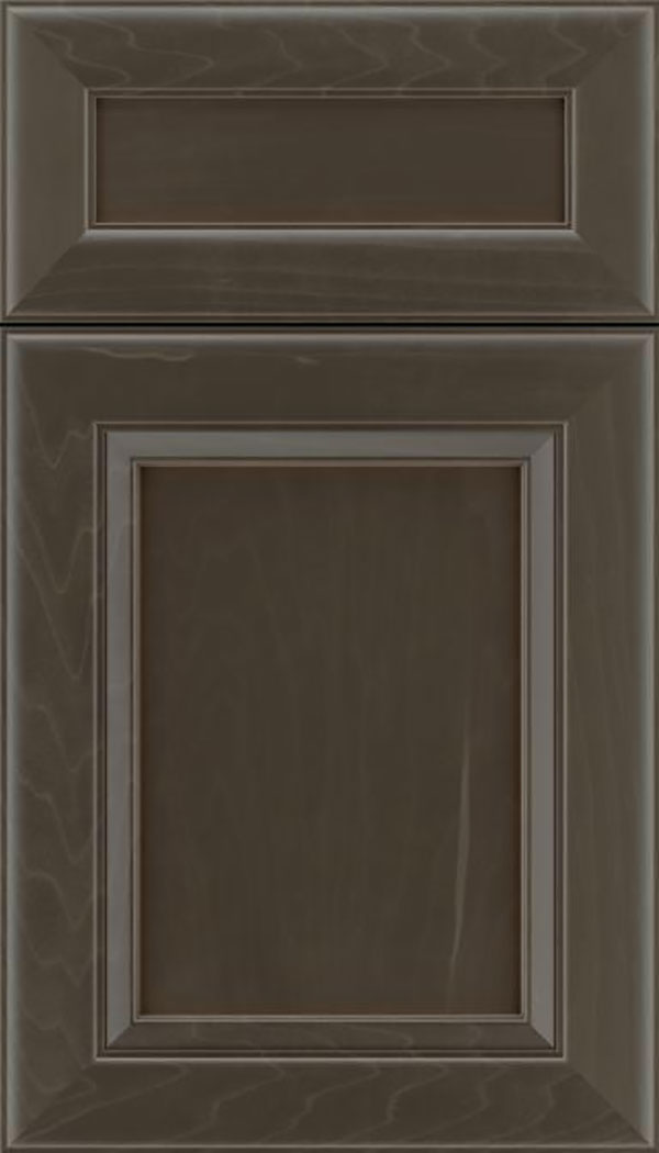 Paloma 5pc Maple flat panel cabinet door in Thunder