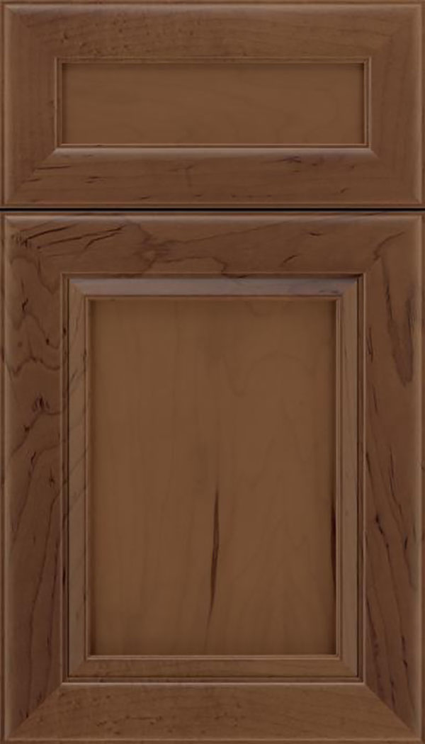 Paloma 5pc Maple flat panel cabinet door in Toffee
