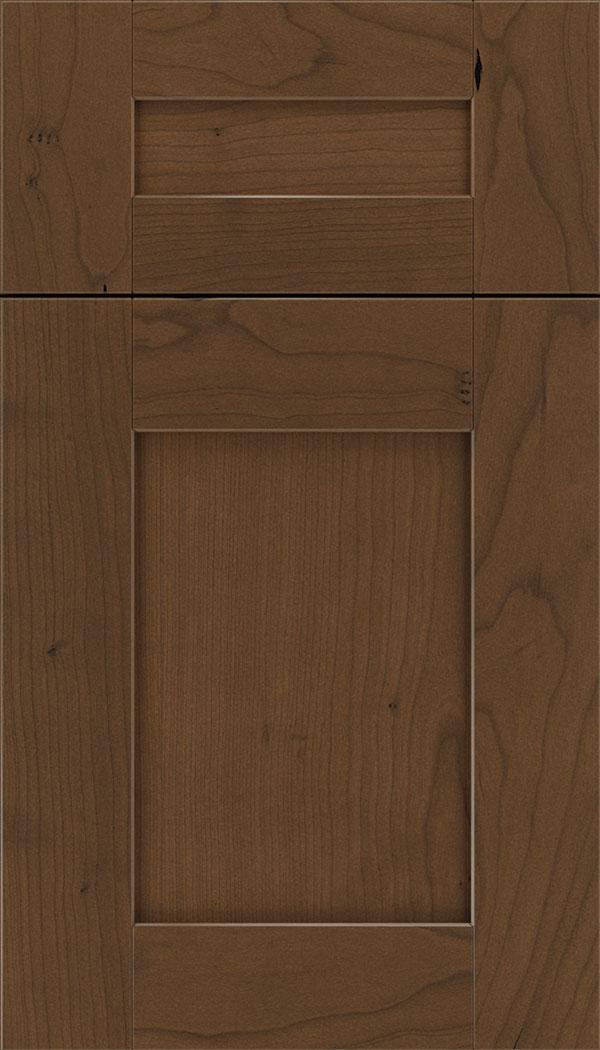 Pearson 5pc Cherry flat panel cabinet door in Sienna