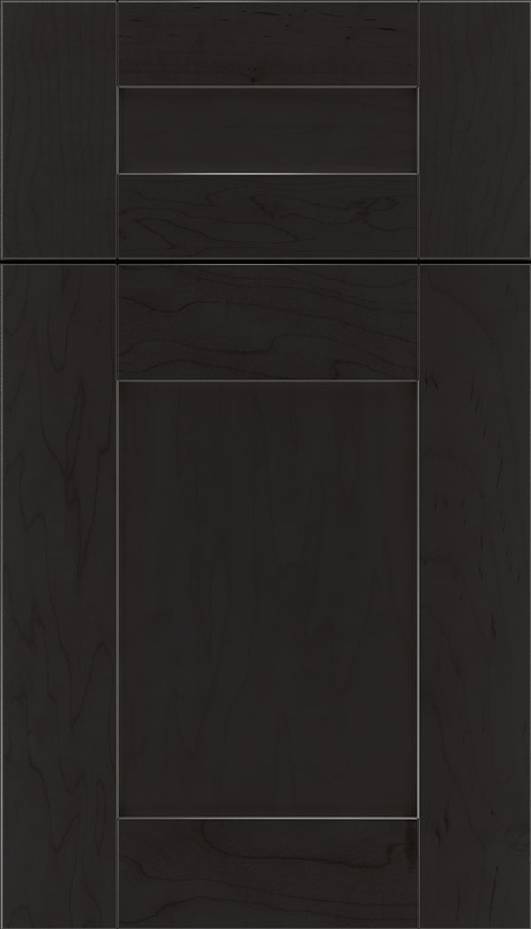 Pearson 5pc Maple flat panel cabinet door in Charcoal