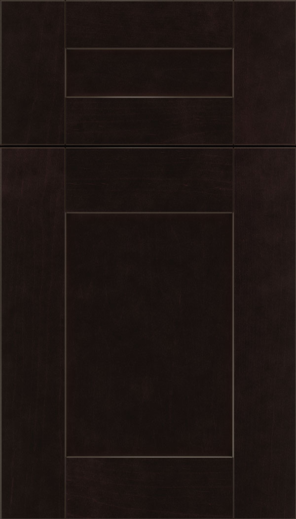 Pearson 5pc Maple flat panel cabinet door in Espresso