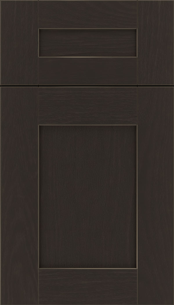 Pearson 5pc Oak flat panel cabinet door in Thunder