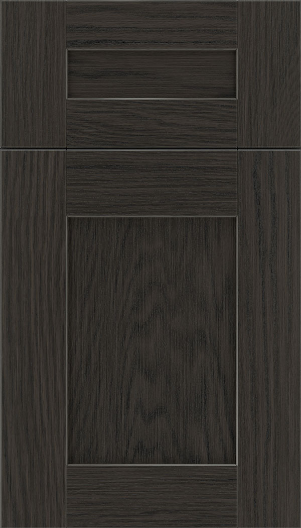 Pearson 5pc Oak flat panel cabinet door in Weathered Slate