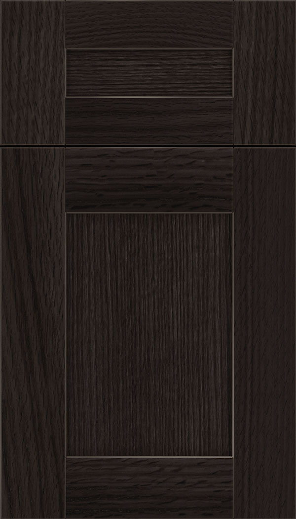 Pearson 5pc Rift Oak flat panel cabinet door in Charcoal