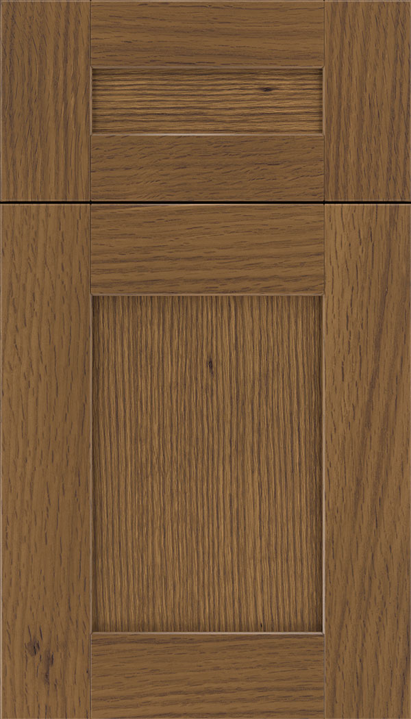 Pearson 5pc Rift Oak flat panel cabinet door in Tuscan