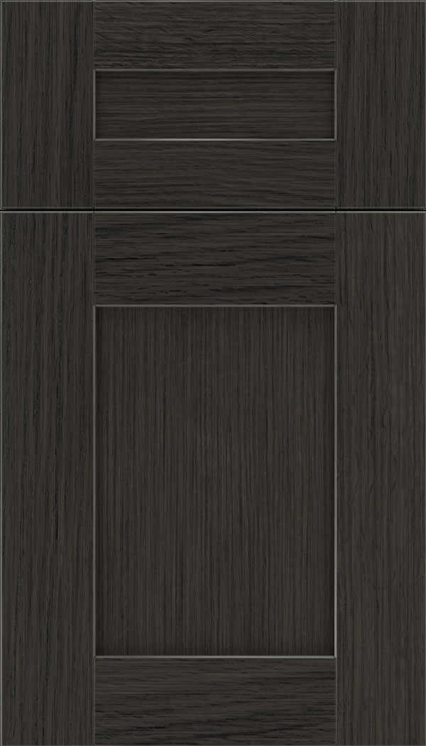 Pearson 5pc Rift Oak flat panel cabinet door in Weathered Slate