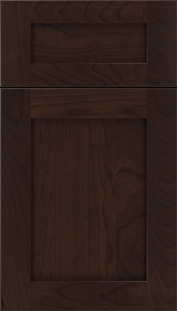 Plymouth 5pc Cherry shaker cabinet door in Cappuccino