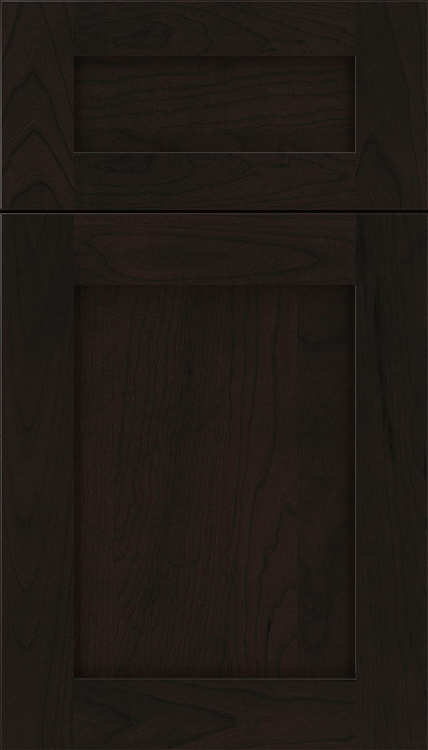 Plymouth 5pc Cherry shaker cabinet door in Espresso